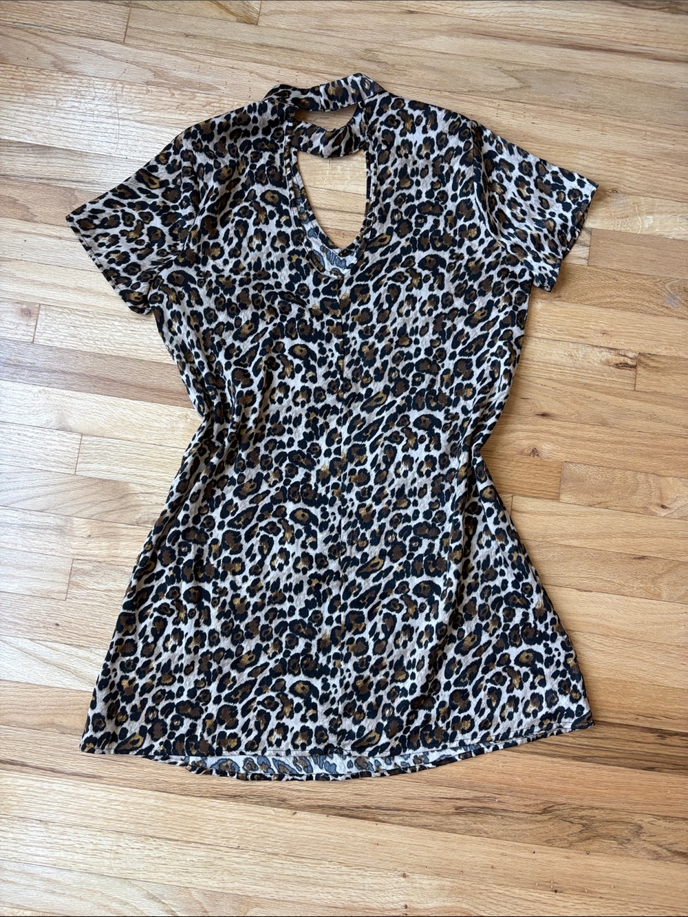 Leopard Print Mini Dress - Picture 5 of 5